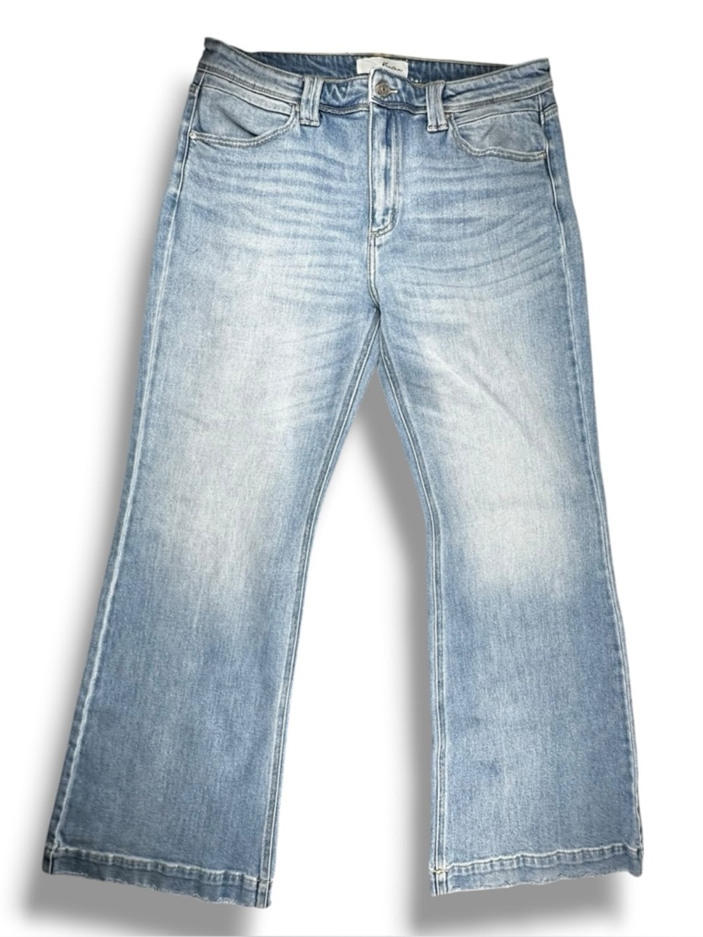 Kancan Holly High Rise Wide Leg Jeans | Size 15/31 | Light Blue Wash